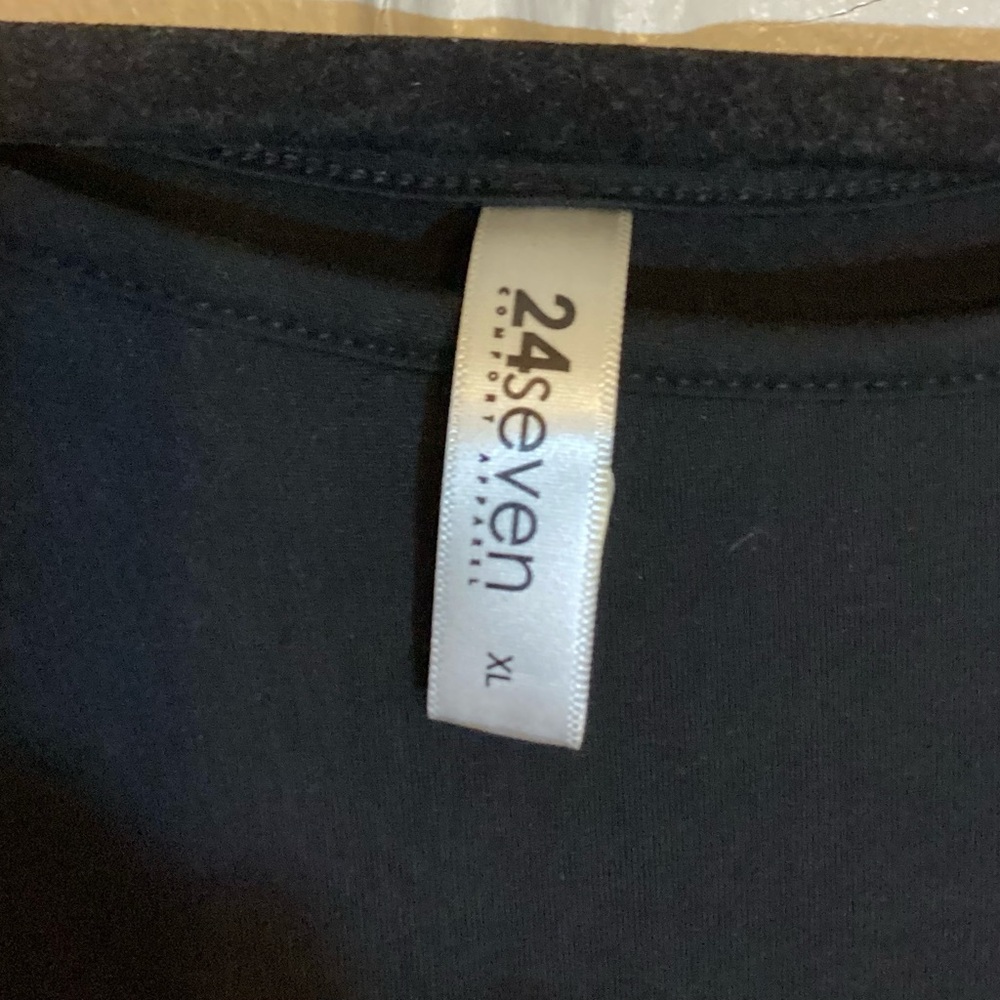 24/7 Midi Dress Black XL with pockets Comfort Apparel - Picture 3 of 8